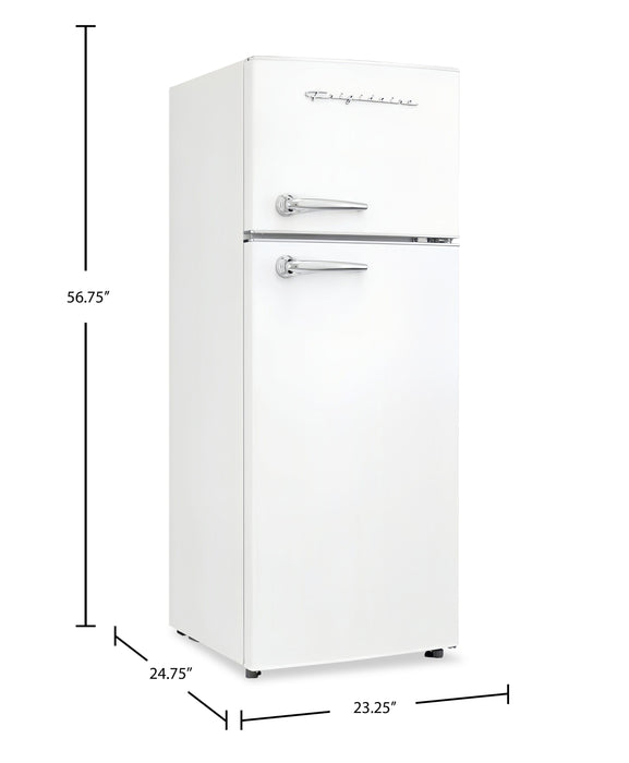 Frigidaire 23.25” 7.5 Cu. Ft. Retro Refrigerator – White - EFR786-WHITE 