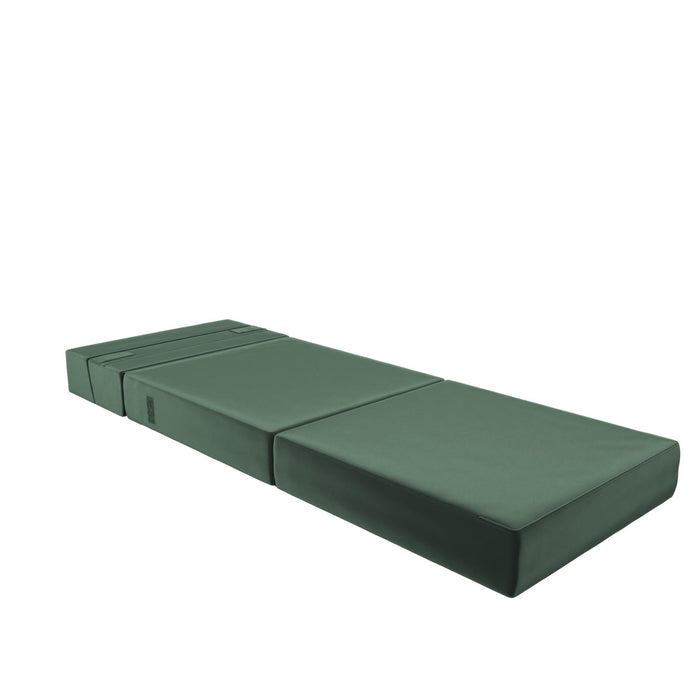 Novogratz The Flower Velour Modular Chair & Lounger - Green