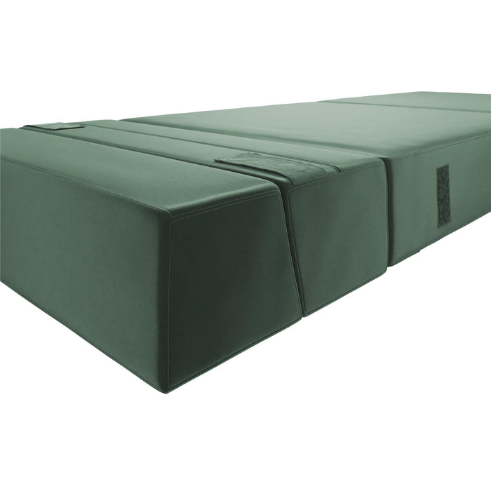 Novogratz The Flower Velour Modular Chair & Lounger - Green