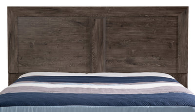 Yorkdale Grey Queen/Full Panel Headboard - {Contemporary} style Headboard in Alabaster Oak {Engineered Wood}