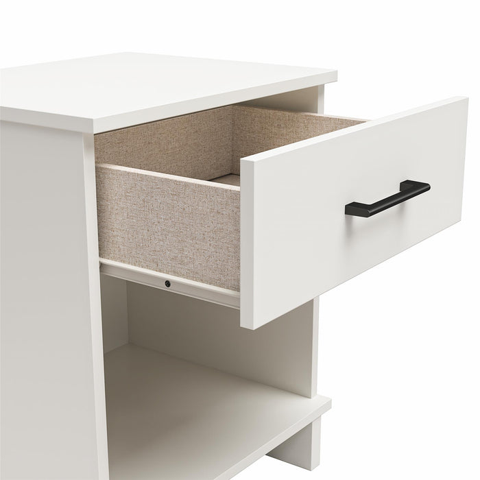 Ameriwood Home Southlander 1-Drawer Nightstand - White