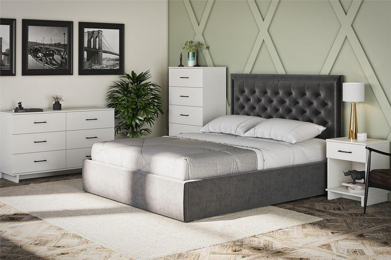 Ameriwood Home Southlander 1-Drawer Nightstand - White