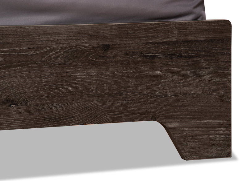 Yorkdale 6pc Bedroom Set with Panel Bed, Dresser, Mirror & Nightstand, Grey - Queen Size