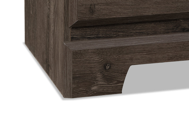 Yorkdale 6pc Bedroom Set with Panel Bed, Dresser, Mirror & Nightstand, Grey - Queen Size