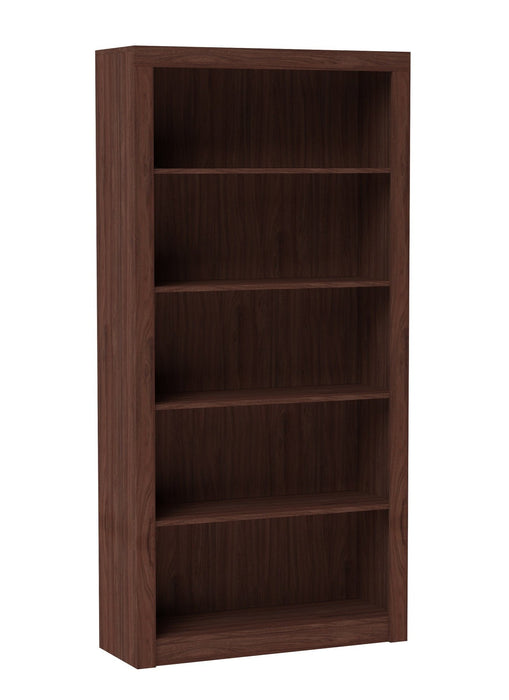 Manhattan Comfort Classic Olinda Bookcase with 5-Shelves - Nut Brown