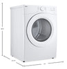 LG 7.4 Cu. Ft. Ultra Large Capacity Electric Dryer with AI Sensor Dry® - DLE3420W | Sécheuse électrique LG à très grande capacité de 7,4 pi3 avec AI Sensor DryMD - DLE3420W