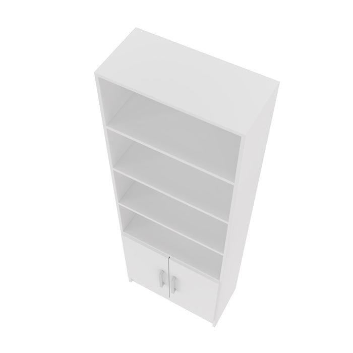 Manhattan Comfort Practical Catarina Cabinet with 5-Shelves - White
