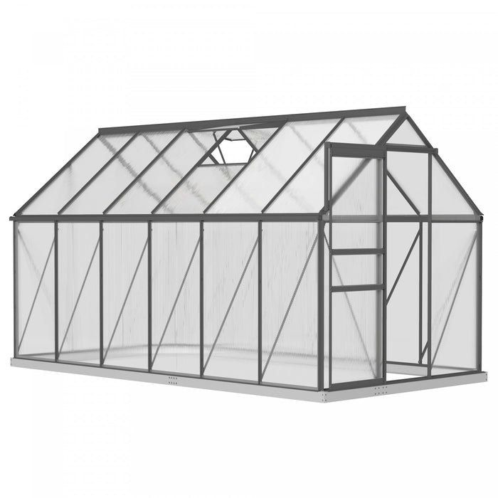 Outsunny 6' X 12' X 6.5' Polycarbonate Greenhouse Walk-in Green House