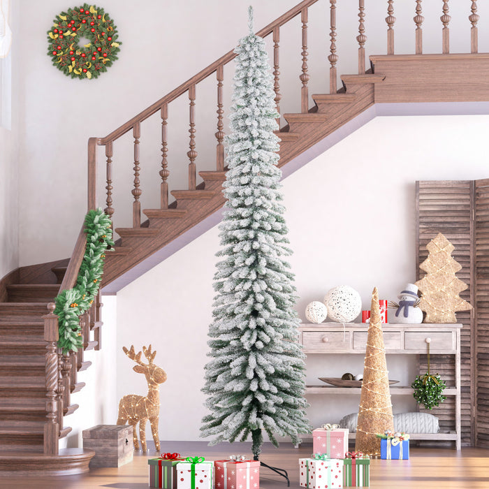 HOMCOM 9' Artificial Christmas Tree with Realistic Branches Green