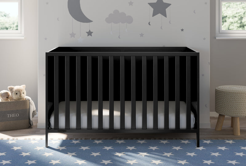 Graco Theo 3-in-1 Convertible Crib - Black