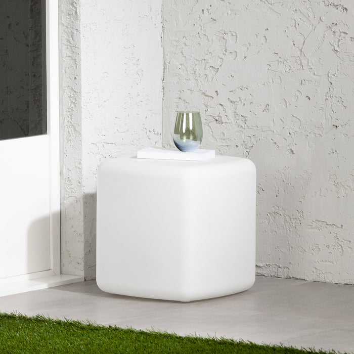 Dalya Outdoor Side Table - White