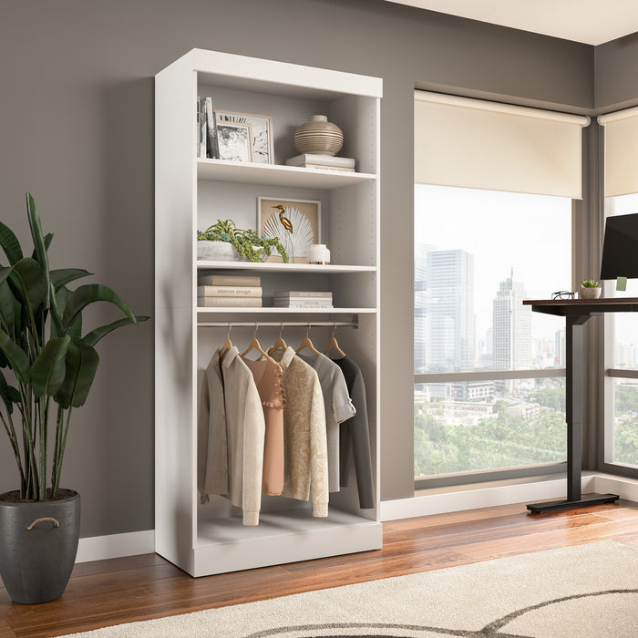 Bestar Pur 36 W Closet Organizer - White