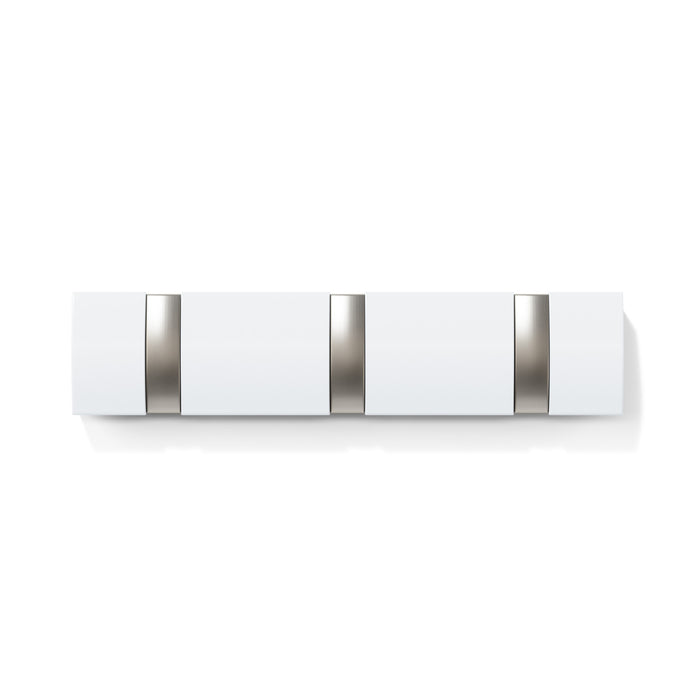 Umbra 3 Flip Wall-Mounted Hooks - White