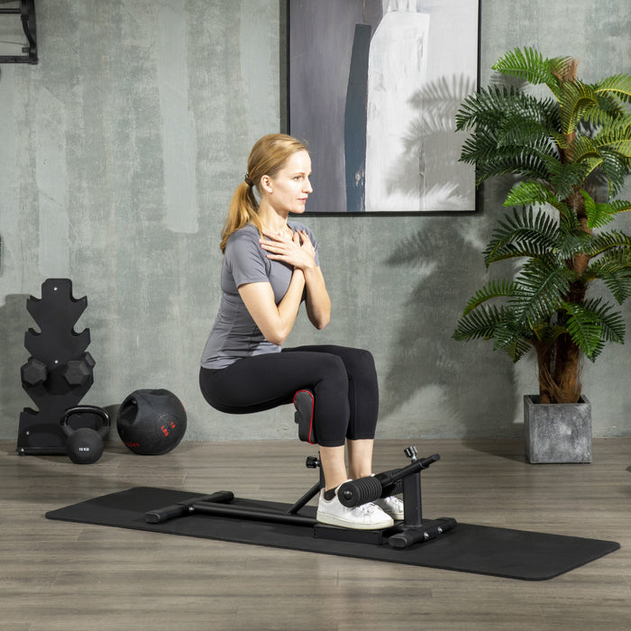 Soozier Sissy Squat Machine Leg Workout Equipment With Adjustable Pad
