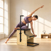Soozier Pilates Chair, Wunda Chair with Resistance Bands, Wheels