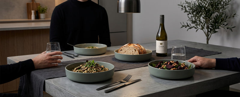 Gaia Stoneware Dinner Bowls, Set of 4