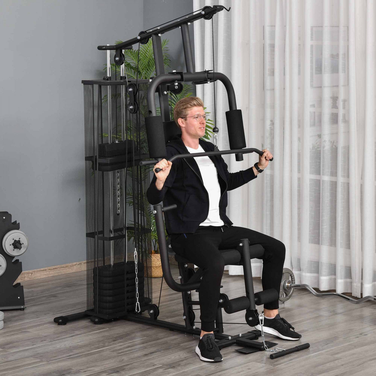 Soozier complete home fitness station gym machine hotsell
