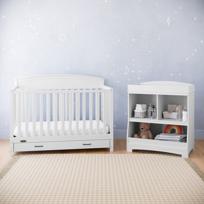 Graco Benton 5-in-1 Convertible Crib with Drawer - White