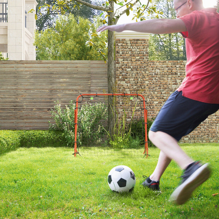 Soozier Volleyball Rebounder Net, Adjustable Soccer Rebounder, Red
