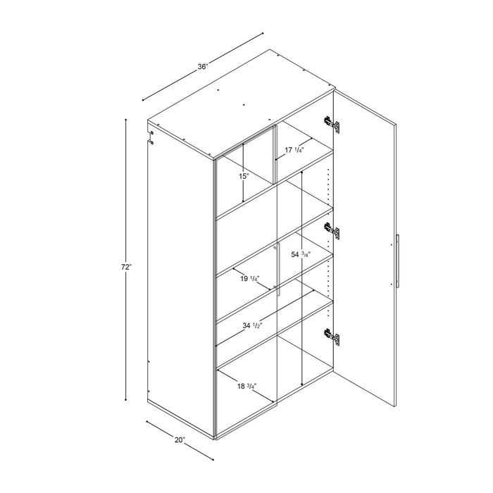 Hangups 36-inch Garage Storage Cabinet - Black