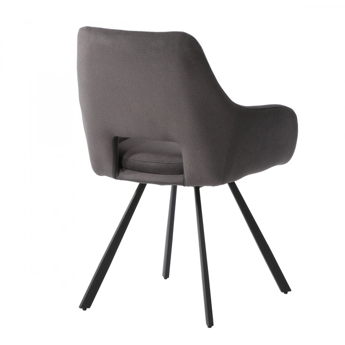 Larkin Grey Upholstered Accent Dining Chair
