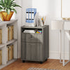 HOMCOM Vertical Filing Cabinet with Lockable Drawer, File Cabinet, Grey