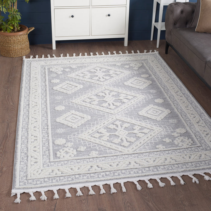 Quinto Westerner Shag Area Rug - 6'3\" x 9'