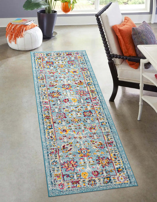 Jasmine Blue Rug 2'8\" x 8'2\"