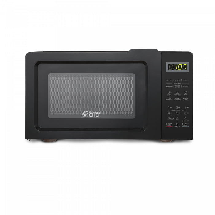 CHM Series Commercial Chef 0.7 Cu. Ft. Countertop Microwave Oven, CHM770B, Black Countertop Microwave Less 1cuft