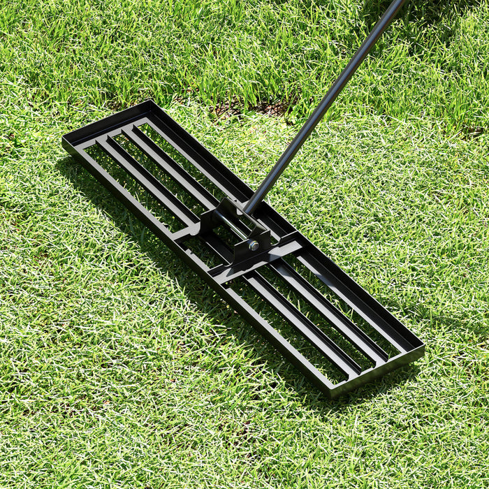 Costway Lawn Leveling Rake 42\" X 10\" Heavy Duty Level Lawn Tool For Garden Backyard/lawn Black