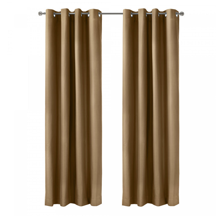 Thermaplus Alpine Sand Blackout Grommet Curtain Panel - 52 x 95