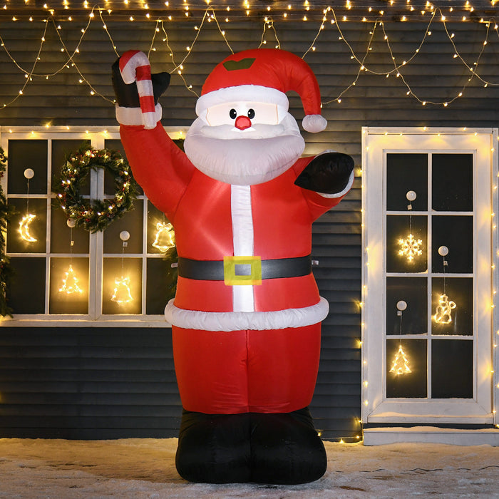 Homcom 8ft Santa Claus Inflatable Christmas Decoration