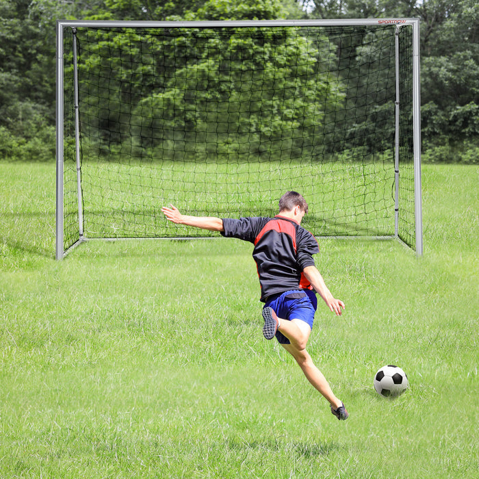 Soozier 10ft X 6.5ft Soccer Goal With All Weather Net And Ground Stakes
