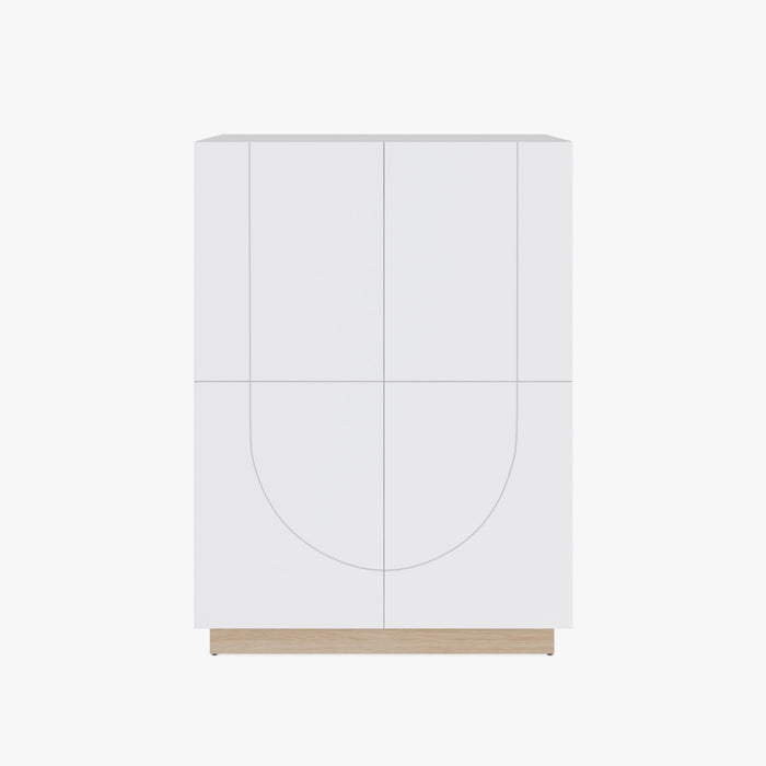 Nordika Nauraa High-Buffet Accent Cabinet - White