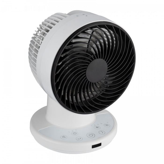 Ecohouzng 7 in. Powerful Turbo Fan with Remote Control Fan Tabletop