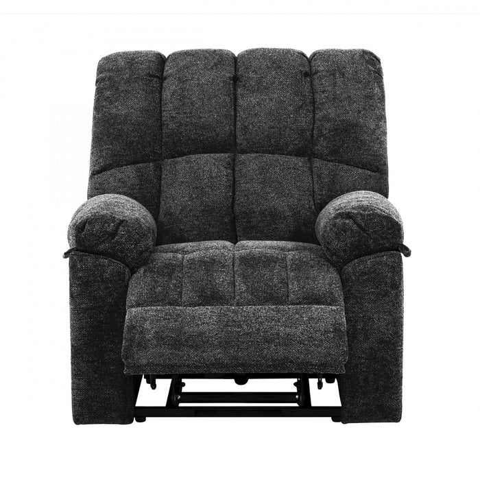 Emerson 36 in. Upholstered Power Lift Chair with Wired Remote - Grey