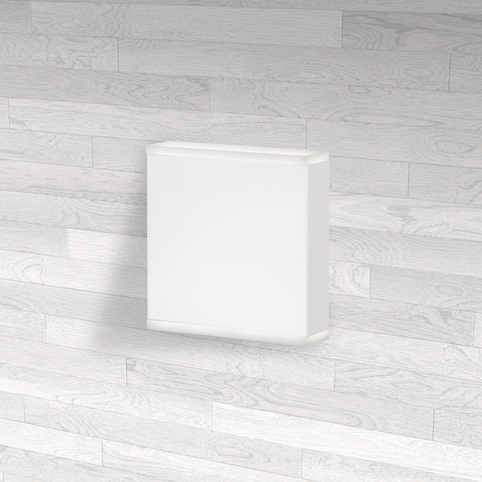 Dainolite Emery LED Wall Sconce 15w Matte White Frosted Acrylic Diffuser Lamp