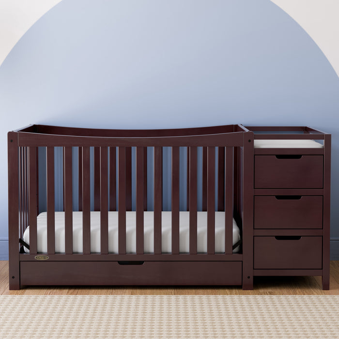 Graco Remi 4-in-1 Convertible Crib and Changer - Espresso