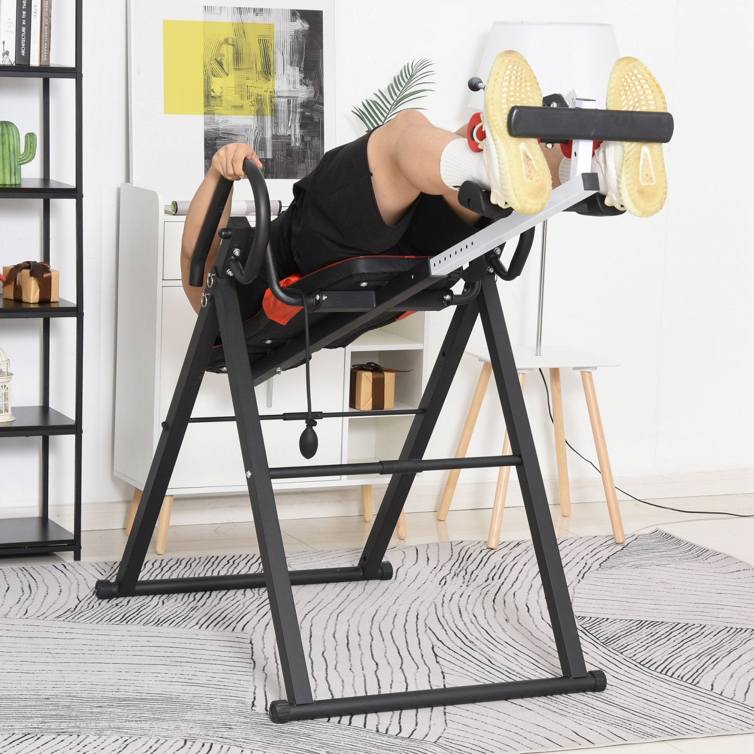 Soozier Folding Inversion Table With Safety Belt, 20°/40°/60