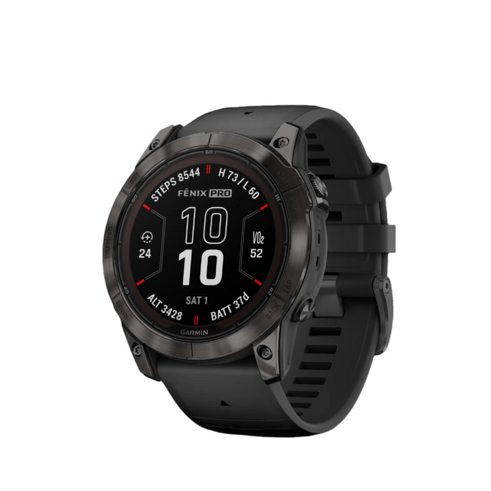 Garmin Fenix® 7x Pro Gps Smartwatch - Health Monitoring With Solar Charging, 51mm - Carbon Gray