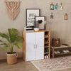 35" Free Standing Storage Cabinet Living Room Closet Organizer Adjustable