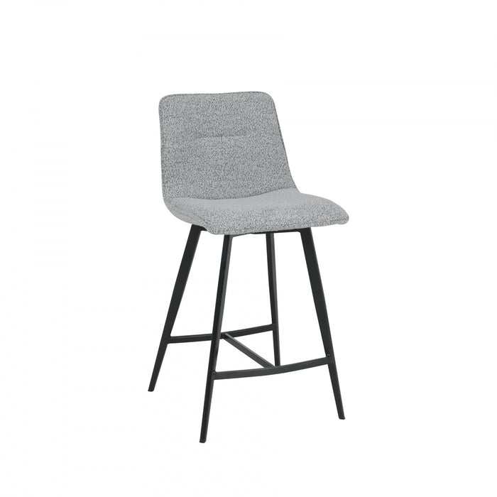 Corbin Mid Grey Upholstered Bar Stool (Set of 2)