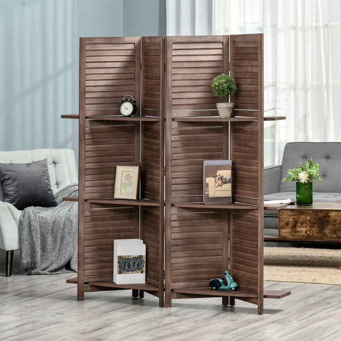 Homcom 4 Panel Room Divider, Portable Privacy Screen