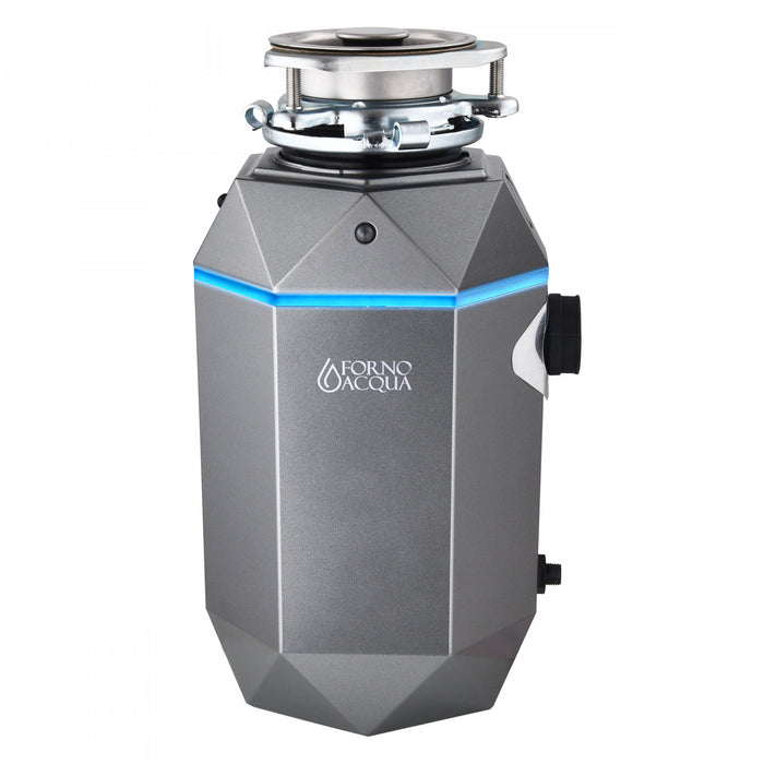 BrightDIAMOND 3/4HP Quietest Waste Disposer, LED Cabinet Light, Corded & Air Switch, Black Onxy - WDD075TA1BO Food Disposer