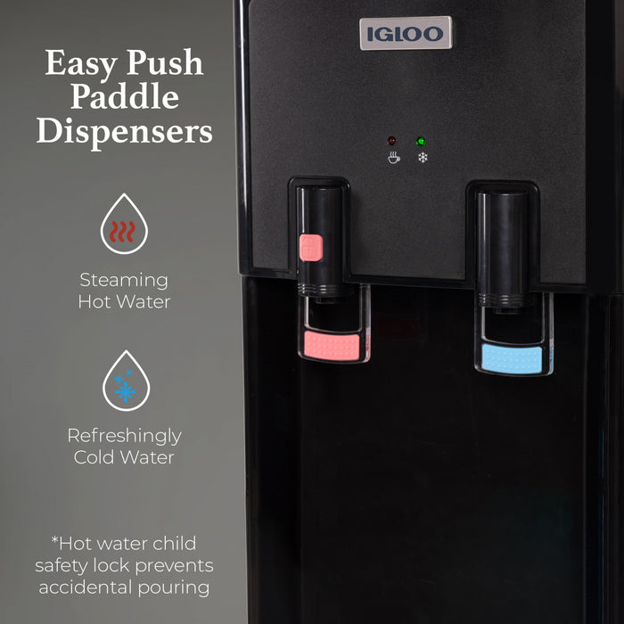 Igloo Top Load Water Cooler, Black Counter-top Product
