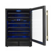 Forno Bacchino 24" Wine Cooler, Black,51 Bottle Capacity, Built-In or Freestanding-FWCDR6634-24BLK | Refroidisseur a vin Bacchino de 24",noir, capacite de 51 bouteilles,encastrable ou autonome-FWCDR6634-24BLK