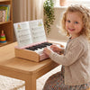 Costway 18 Keys Kids Piano Keyboard with Removable Music Stand One-key Start for Boys Girls Pink