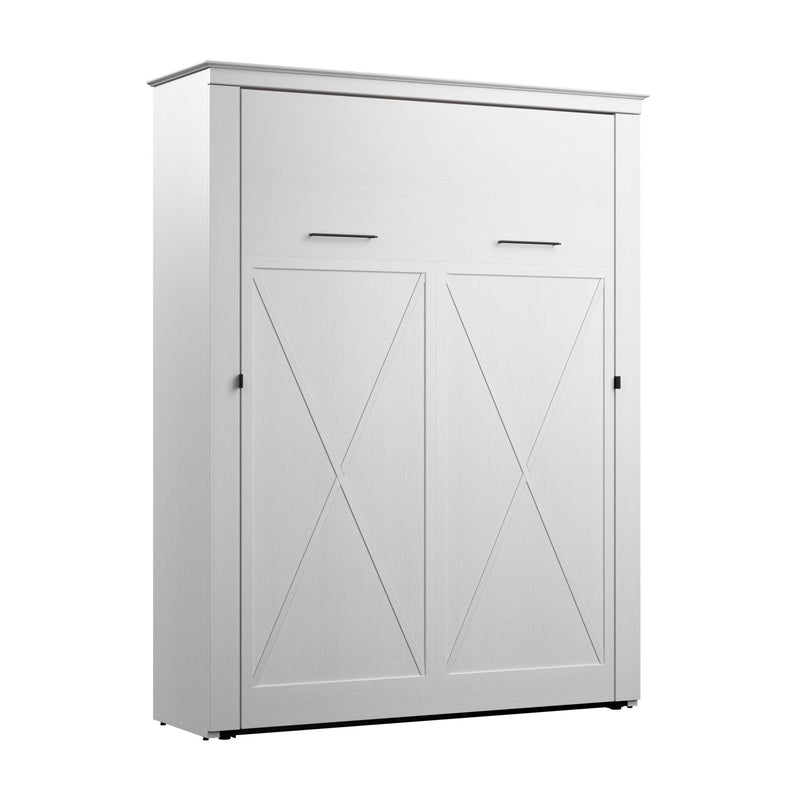 Bestar Key West 69 W Queen Murphy Bed - Pure White Oak - The Brick