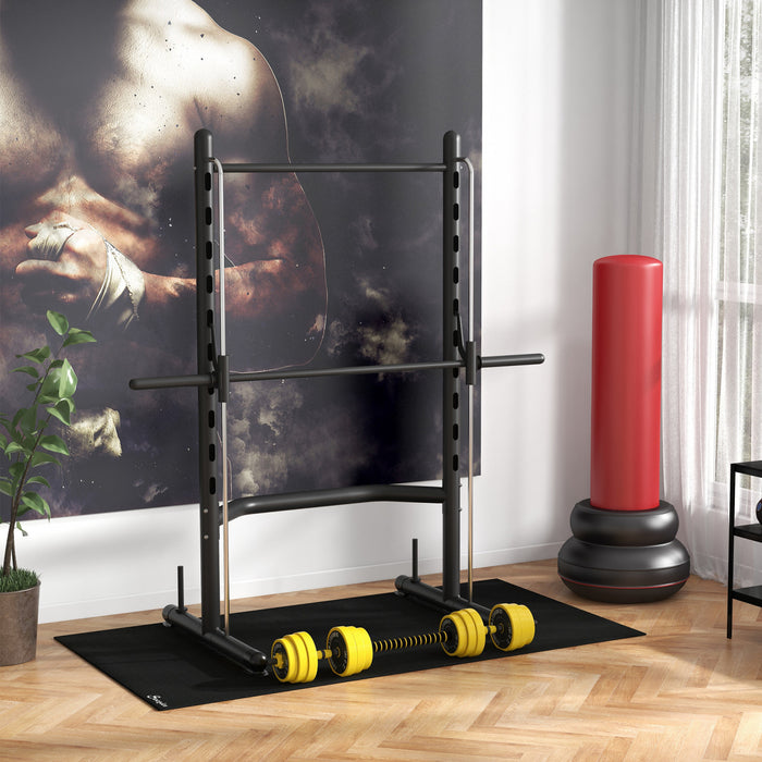 Soozier 55lbs Dumbbell Barbell Adjustable Ergonomic Set for Home Gym