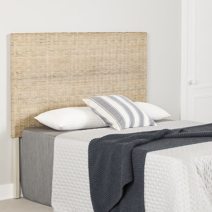 Lilak Rattan Headboard - White Washed